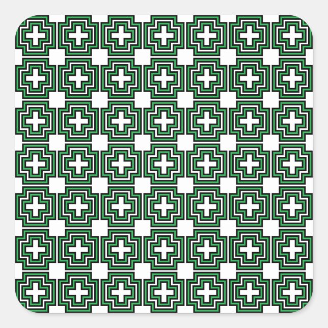 Adesivo Quadrado Verde C&S (Frente)