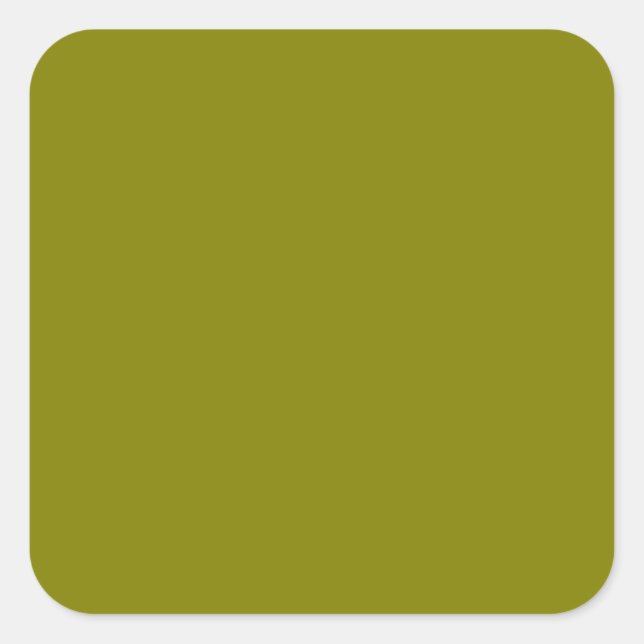 Adesivo Quadrado Verde-oliva clássico (Frente)
