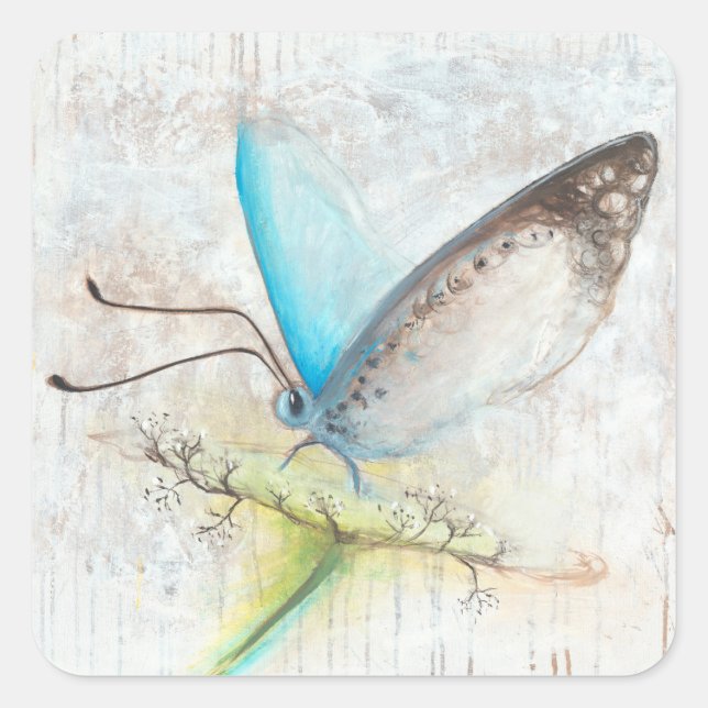 Adesivo Quadrado Verdes Azul (Frente)