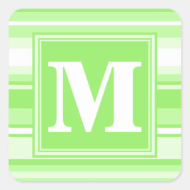 Adesivo Quadrado Verdes limões monogramas