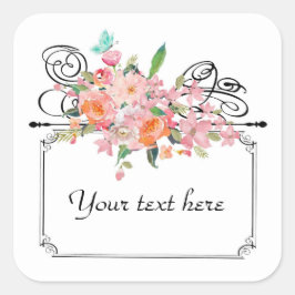 Adesivo Quadrado Vereador de sinais de enforcamento vitoriano