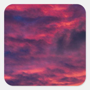 Adesivo Quadrado vermelho augural