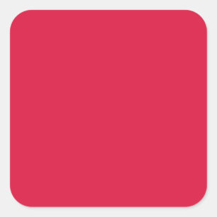 Adesivo Quadrado Vermelho Carmim – Personalizável
