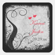 Vermelho, Cinzas, Pássaros de Casamento de Aves