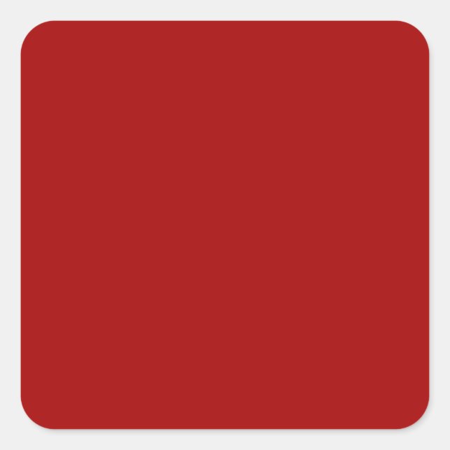 Adesivo Quadrado Vermelho de Maçã Adormecida Escuro (Frente)