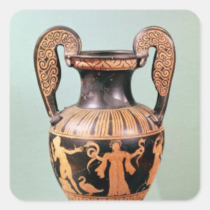Adesivo Quadrado Vermelho-figura krater do volute