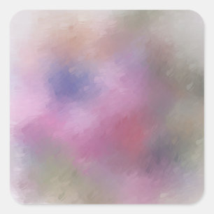 Adesivo Quadrado Vermelho-rosa verde-azul Abstrato moderno personal