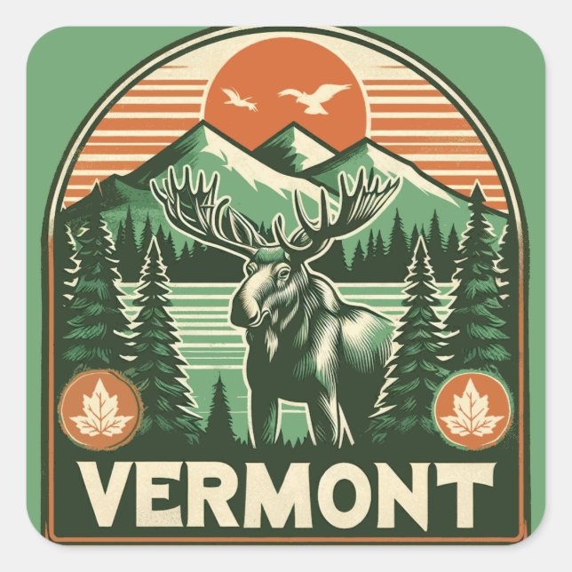 Adesivo Quadrado Vermont (Frente)
