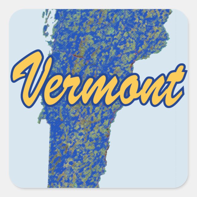 Adesivo Quadrado Vermont (Frente)