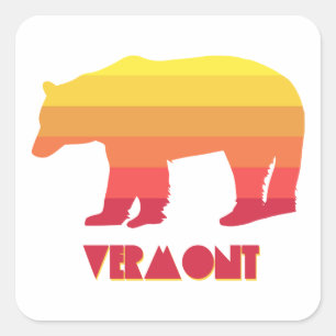 Adesivo Quadrado Vermont Bear