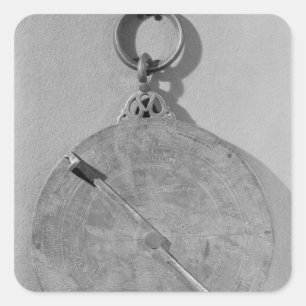 Adesivo Quadrado Verso de um astrolábio mórbido, de Córdova