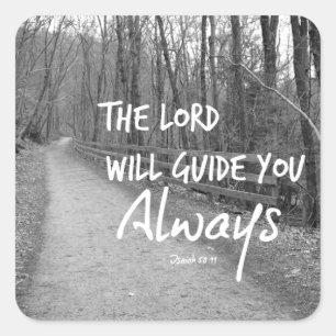 Adesivo Quadrado Verso encorajador da bíblia