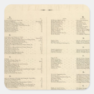 Adesivo Quadrado Verso Título Page Colton Atlas Americano