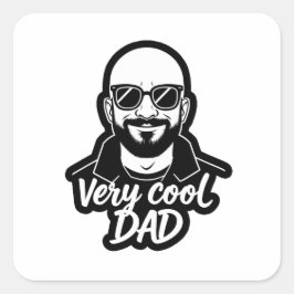 Adesivo Quadrado Very cool dad 