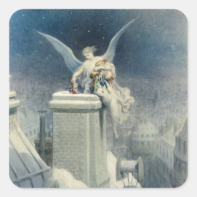 Adesivo Quadrado Véspera de Natal (Frente)