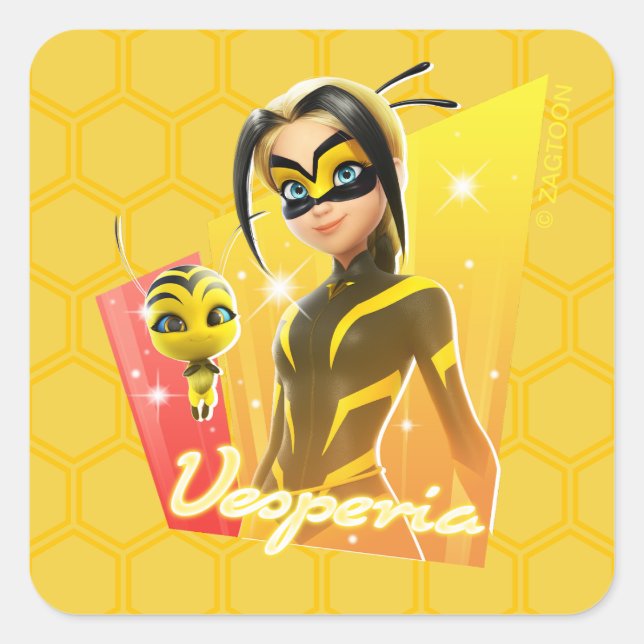 Adesivo Quadrado Vesperia e pólen (Frente)