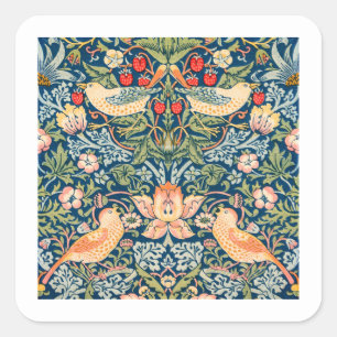 ADESIVO QUADRADO VESTIDO: WILLIAM MORRIS : PALAVRAS DE MORTE