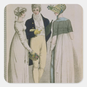 Adesivo Quadrado Vestidos de noite para a ilustração