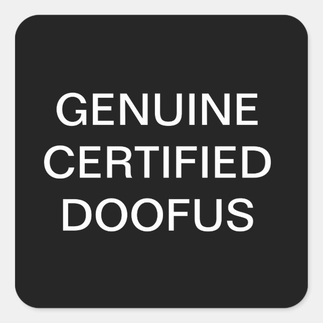 ADESIVO QUADRADO VESTIDOS DO DIA DE ABRIL FUNNY (Frente)