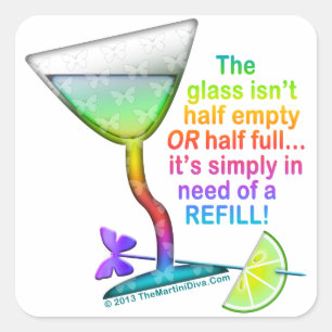 ADESIVO QUADRADO VESTIDOS - METADE DE CHEIO DE VIDRO