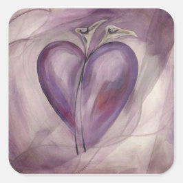 Adesivo Quadrado Vestígio do Coração