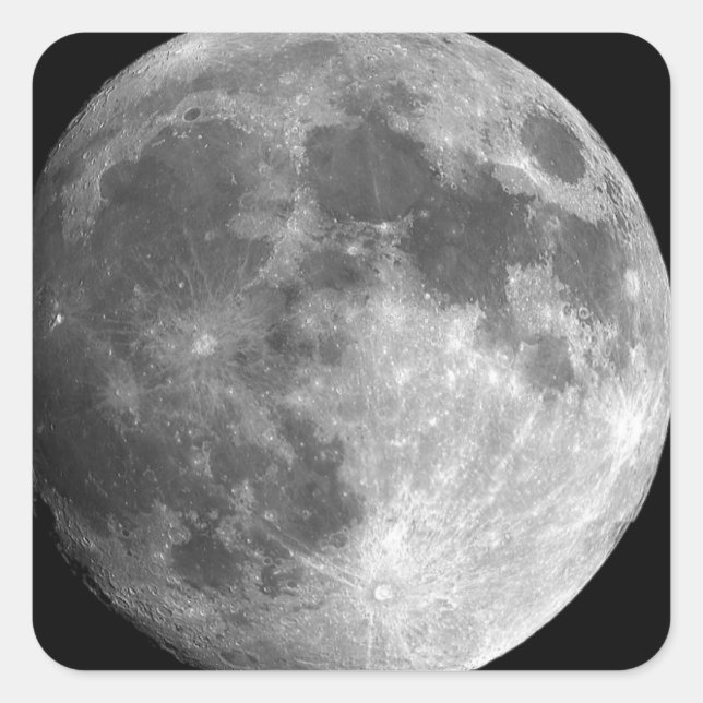 Adesivo Quadrado vestimenta da lua (Frente)