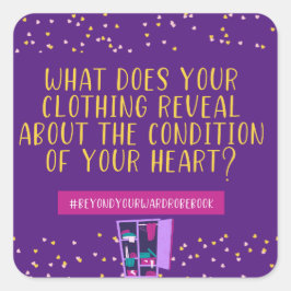 Adesivo Quadrado Vestir Sua Camisa Cardíaca