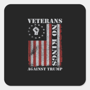 Adesivo Quadrado Veteranos Militares Protestam Bandeira Patriótica