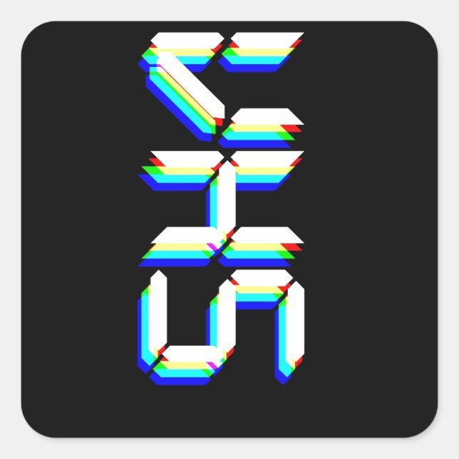 ADESIVO QUADRADO VHS (Frente)