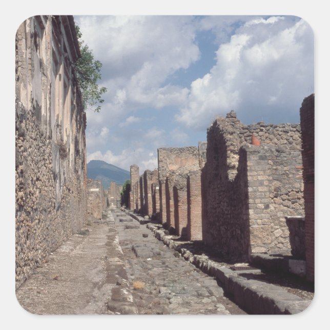 Adesivo Quadrado Via di Statia (Frente)