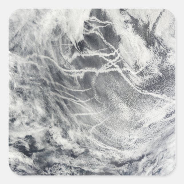 Adesivo Quadrado Vias marítimas no Oceano Pacífico (Frente)