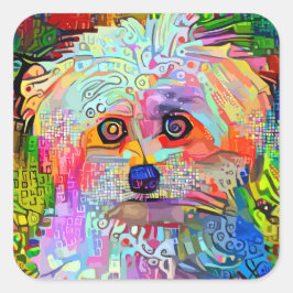 Adesivo Quadrado Vibes em Paw-sitive