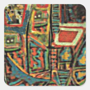 Adesivo Quadrado Vibing com o dia