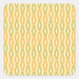Adesivo Quadrado Vibrant geometric pattern with hexagonal shapes 