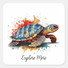 Adesivo Quadrado Vibrant Voyager, custom