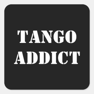 Adesivo Quadrado Viciado em Tango Tanguero Tango Argentino 