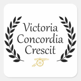 Adesivo Quadrado Victoria Concordia Crescit Arsenal