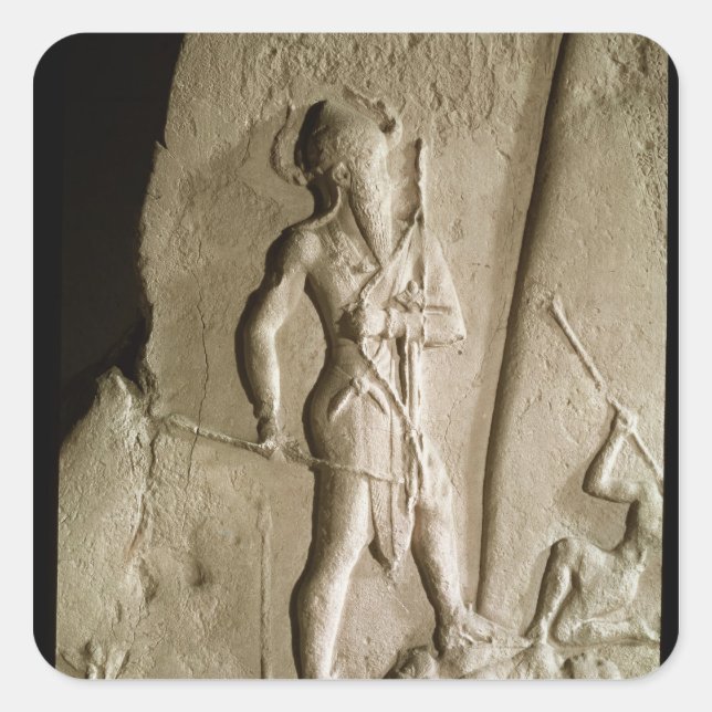 Adesivo Quadrado Victory Stele of Naram-Sin (Frente)