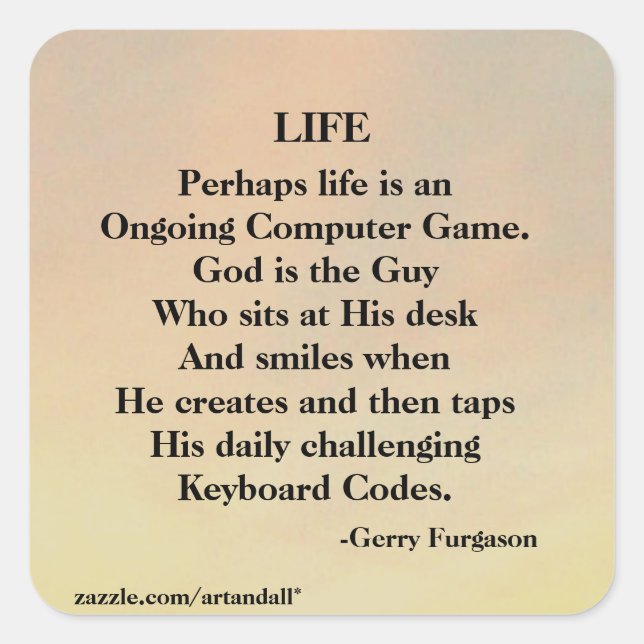 ADESIVO QUADRADO VIDA (Frente)