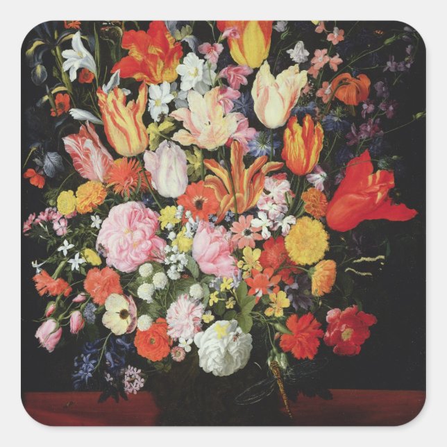 Adesivo Quadrado Vida das flores, 1610 (Frente)