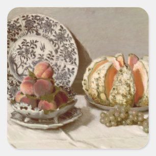 Adesivo Quadrado Vida de Claude Monet   ainda, 1872