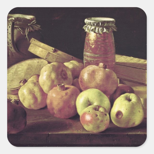 Adesivo Quadrado Vida Estática com Pomegranatos (Frente)