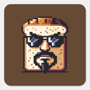 Adesivo Quadrado Vida Útil de Baker - Arte de Fazer Pão Única