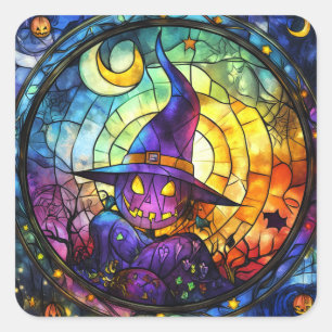 Adesivo Quadrado Vidro De Vidro Estreito Halloween