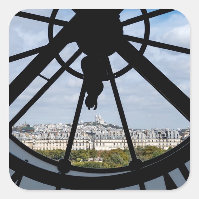 Adesivo Quadrado Vidro gigante no Musée d'Orsay - Paris (Frente)