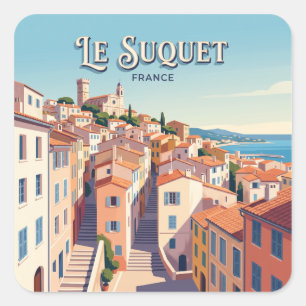 Adesivo Quadrado Vieille Ville Menton França