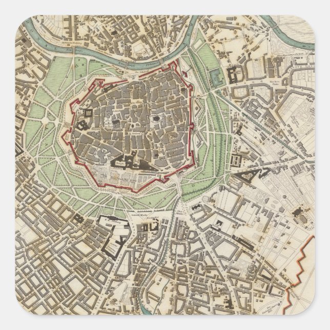 Adesivo Quadrado Viena Wien (Frente)