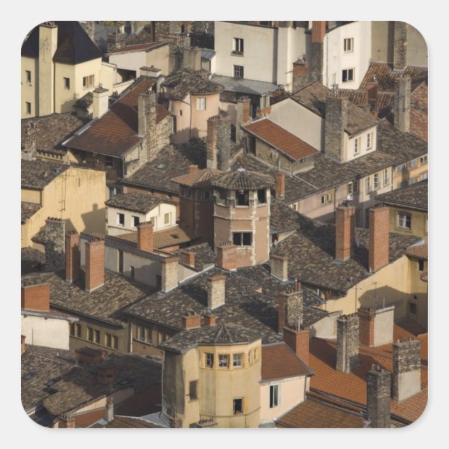 Adesivo Quadrado Vieux Lyon Old Lyon), França (Frente)