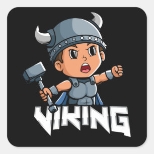 Adesivo Quadrado Viking