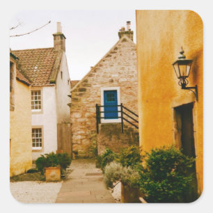 Adesivo Quadrado Vila de Culross, Fife, Escócia